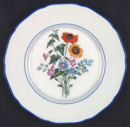 Meadowbrook (Newer, Blue Trim) by Hutschenreuther