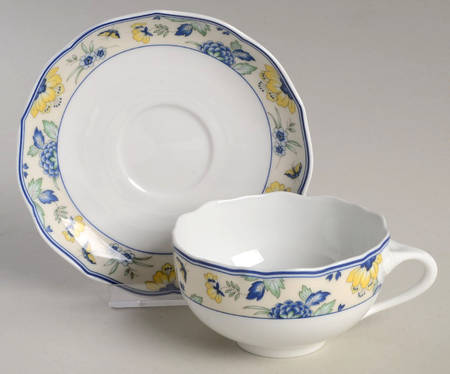 Papillon Flat Cup & Saucer Set