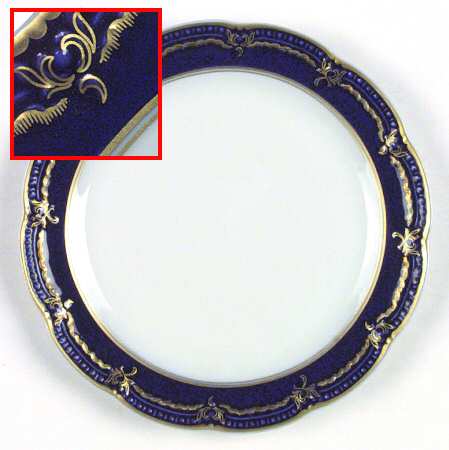 Regina (Cobalt Rim, Scalloped) by Hutschenreuther
