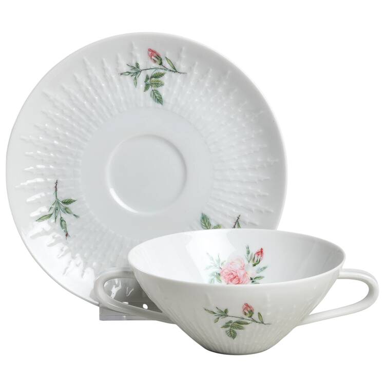 Rosita Flat Cream Soup Bowl & Saucer Set