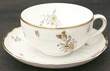 Saxony Flat Cup & Saucer Set