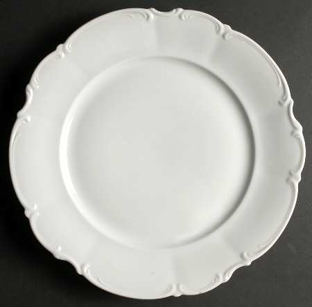 Sylvia (All White, No Trim) 12" Chop Plate (Round Platter)