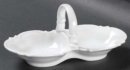 Sylvia (All White, No Trim) Double Salt Dip