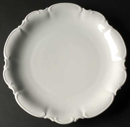 Sylvia (All White, No Trim) 13" Chop Plate (Round Platter)