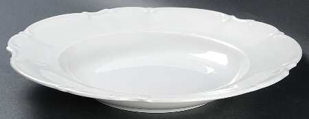 Sylvia (All White, No Trim) Large Rim Soup Bowl