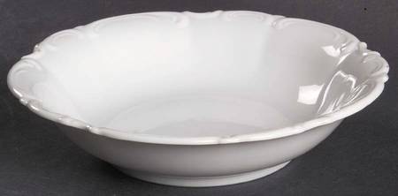 Sylvia (All White, No Trim) Fruit/Dessert (Sauce) Bowl