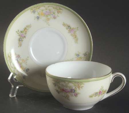 Hir73 Flat Cup & Saucer Set by Hira China