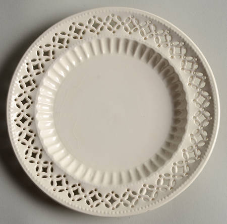 Creamware Pierced Bread & Butter Plate
