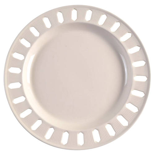 Creamware Pierced Dinner Plate