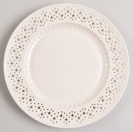 Creamware Pierced Salad Plate