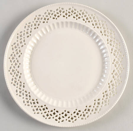 Creamware Pierced Salad Plate