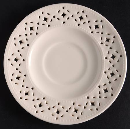Creamware Pierced Saucer