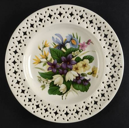 Creamware Pierced Bread & Butter Plate