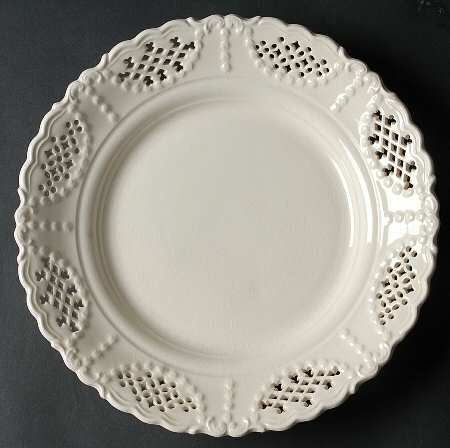 Creamware Pierced Fruit Dish/Plate by Hartley Greens