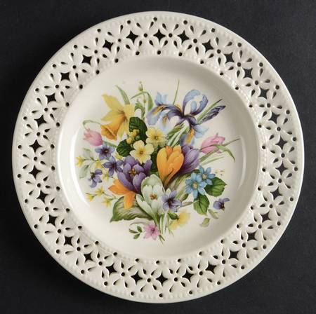 Creamware Pierced Bread & Butter Plate