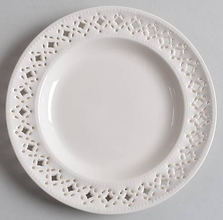 Creamware Pierced Bread & Butter Plate