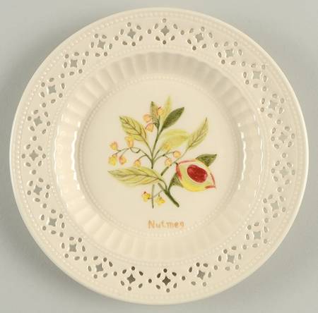 Creamware Pierced Accent Bread & Butter Plate by Hartley Greens