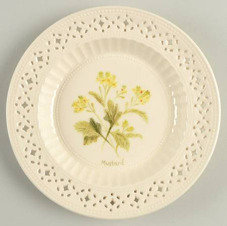 Creamware Pierced Accent Bread & Butter Plate