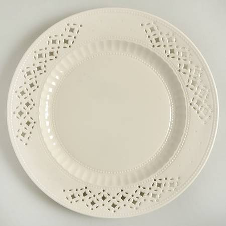 Creamware Pierced Salad Plate
