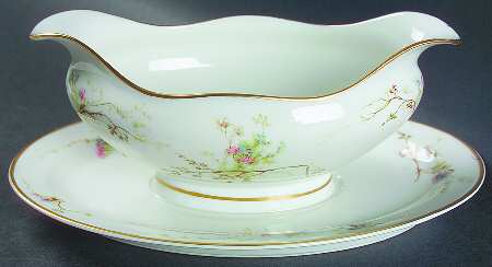 Schleiger 903 Gravy Boat with Attached Underplate by Haviland