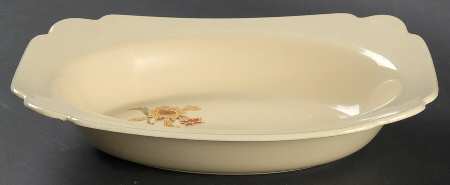 Columbine 10" Oval Vegetable Bowl