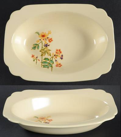 Columbine 8" Oval Vegetable Bowl
