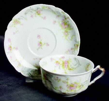Schleiger 57-8 Flat Cup & Saucer Set by Haviland