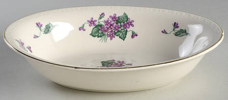 Nosegay 9" Oval Vegetable Bowl
