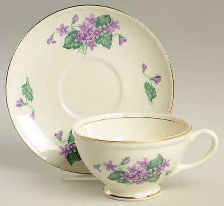 Nosegay Footed Cup & Saucer Set