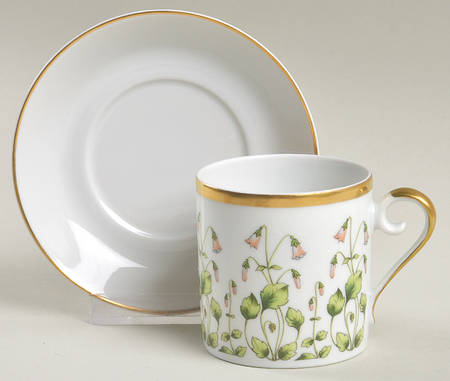 Linnaea Borealis (Smooth) Flat Cup & Saucer Set
