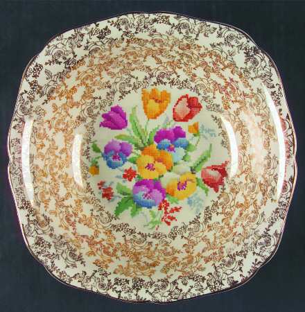 Old English Sampler 9" Round Vegetable Bowl