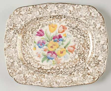 Old English Sampler 11" Oval Serving Platter