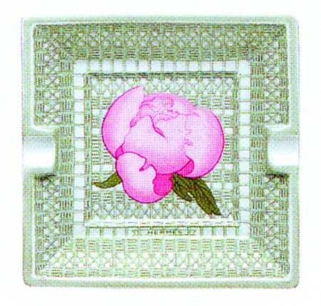 Les Pivoines White 6" Ashtray