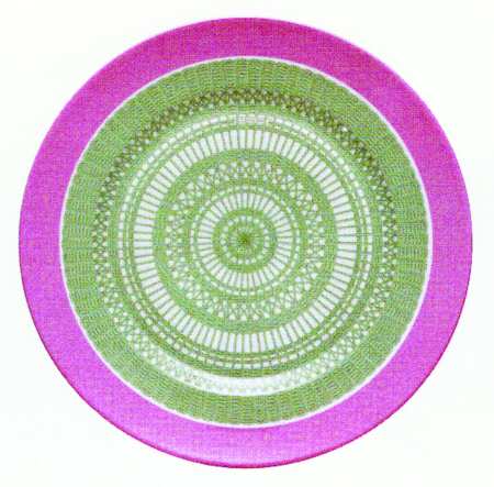 Les Pivoines White Service Plate (Charger)