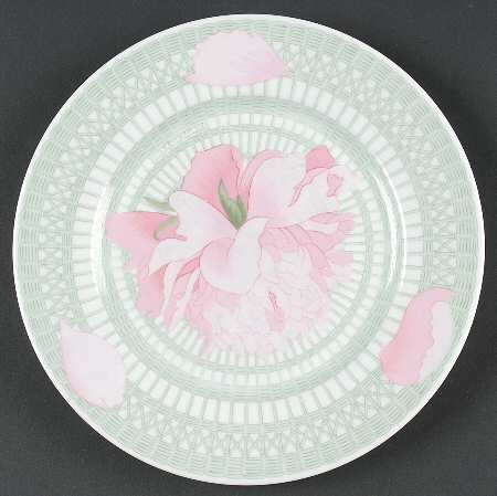 Les Pivoines White Salad/Dessert Plate