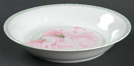 Les Pivoines White Coupe Cereal Bowl
