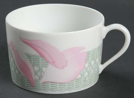 Les Pivoines White Flat Cup
