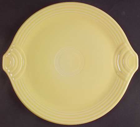 Fiesta Yellow (Intro 1987) Handled Cake Plate