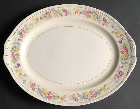 Roselane 15" Oval Serving Platter