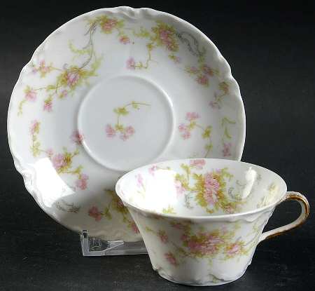 Schleiger 57A-1 Flat Cup & Saucer Set by Haviland