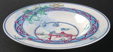 Le Jardin Des Papillons Large Rim Soup Bowl