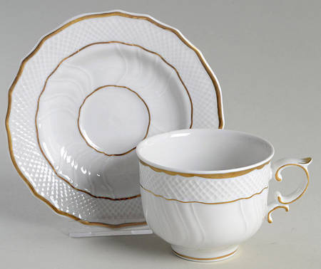 Arrabona Footed Cup & Saucer Set