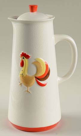 Coq Rouge Coffee Pot & Lid