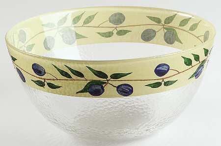 Medley Large Glassware Salad Bowl