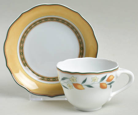 Alfabia Flat Demitasse Cup & Saucer Set