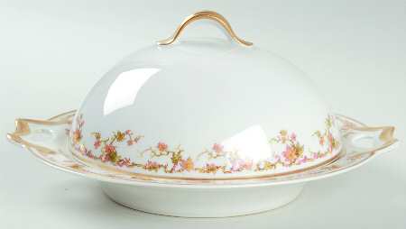 Schleiger 533 Round Covered Butter with Strainer