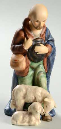 Nativity-Small Colored Tm8-Shepherd Standing - No Box