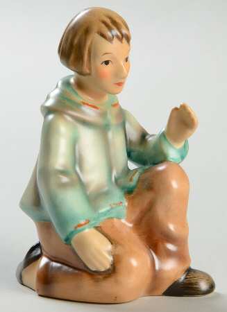 Nativity-Small Colored Tm8-Shepherd Boy Kneeling - Boxed