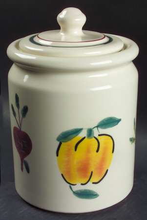 Farmer's Market Cookie Jar & Lid