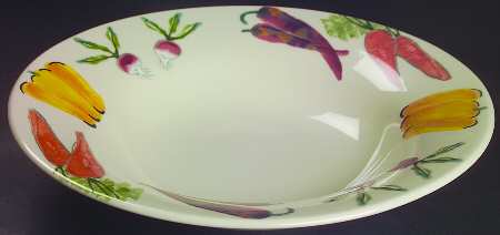 Farmer's Market 12" Round Vegetable Bowl